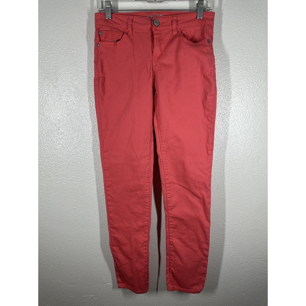 Celebrity Pink Girls Pants Youth 16 Calypso Coral Skinny Stretch Jeans